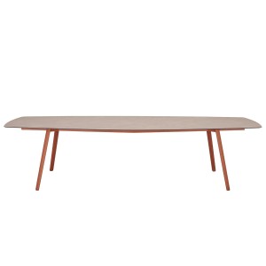 Stół Squid sześciokątny, 210x110, rama terracotta