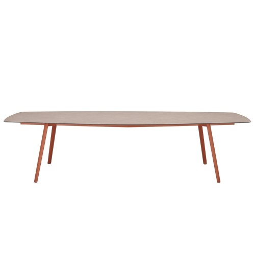 Stół Squid sześciokątny, 210x110, rama terracotta