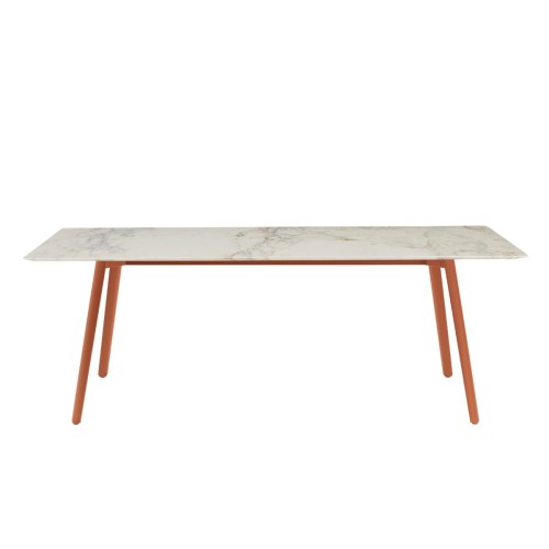 Stół squid M prostokąt, blat Calacatta