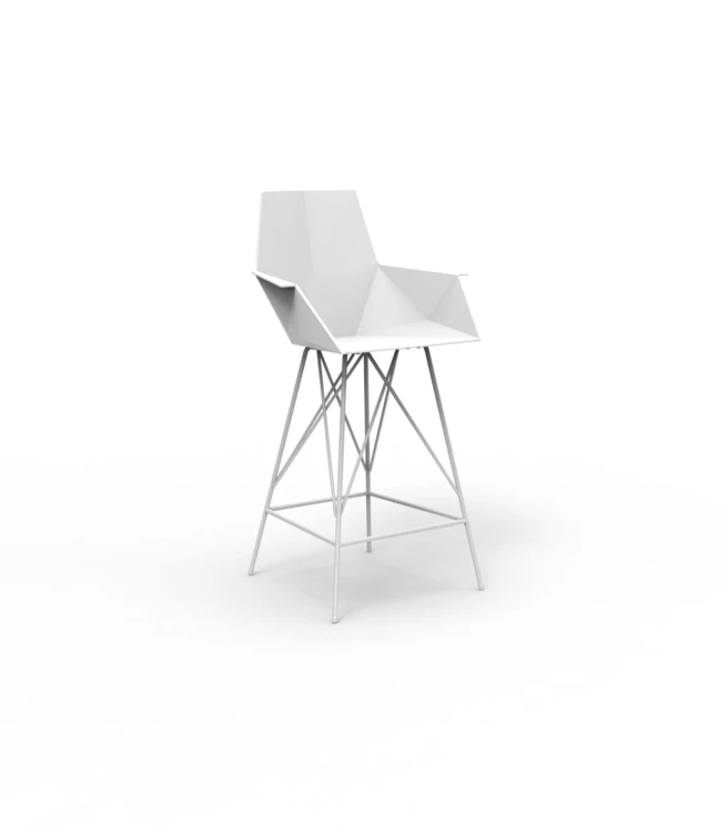 Hoker Faz biały z podłokietnikami h102 VONDOM