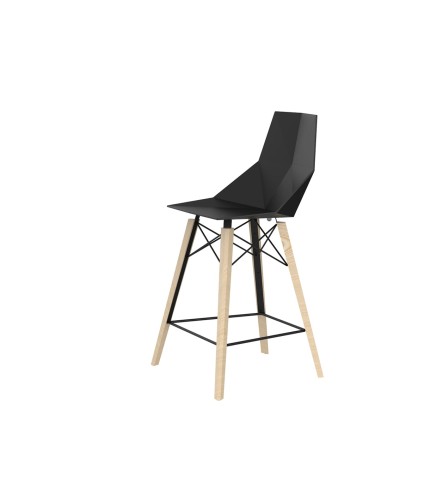 Hoker Faz drewniany czarny połysk h 102 VONDOM