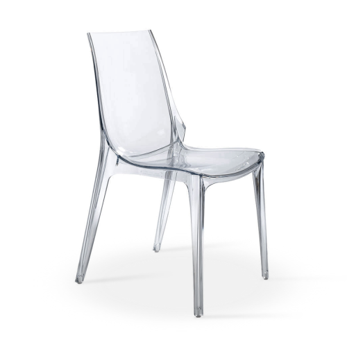 Krzesło Vanity Scab Design transparentne przezroczyste elegancja prostota minimalizm komfort wysoka jakość