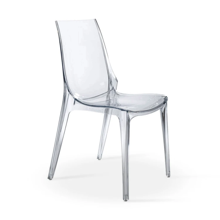 Krzesło Vanity Scab Design transparentne przezroczyste elegancja prostota minimalizm komfort wysoka jakość