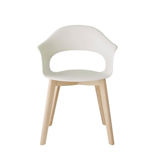 Krzesło Lady B Pop natural - drewno bielone