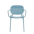 Krzesło Si-Si  barcode z podłokietnikami - niebieski