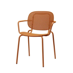 Krzesło Si-Si  dots  z podłokietnikami - terracotta 