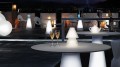 Lampa stołowa Lyxo Design, świecąca lampa stołowa RGBW LED, lampa dekoracyjna świecąca, lampa na pilota na stół, lampa outdoorowa, lampa na zewnątrz