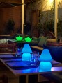 Lampa stołowa Lyxo Design, świecąca lampa stołowa RGBW LED, lampa dekoracyjna świecąca, lampa na pilota na stół, lampa outdoorowa, lampa na zewnątrz