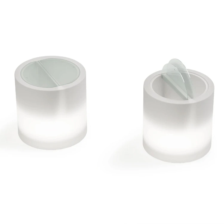 Stolik kawowy Cylinder RGBW LED Lyxo Design, stolik kawowy świecący, stoli kawowy LED, stolik kawowy z miejscem na lód