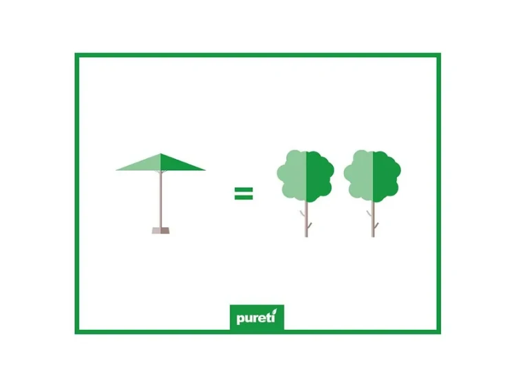 Parasol ogrodowy Eolo Pureti Ezpeleta, parasol ogrodowy duża czasza, parasol ogrodowy nad basen, parasol do restauracji, parasol duży do ogródka