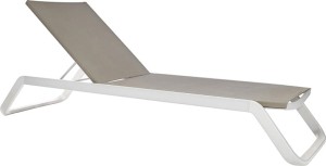 Leżak Vila biały/taupe - Ezpeleta  