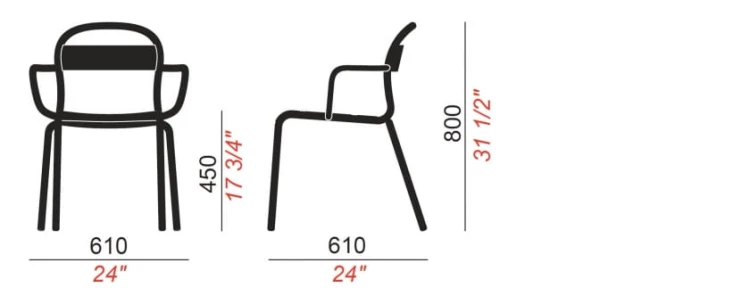 włoski design, stylowe krzesło, modne krzesło, nowoczesne krzesło