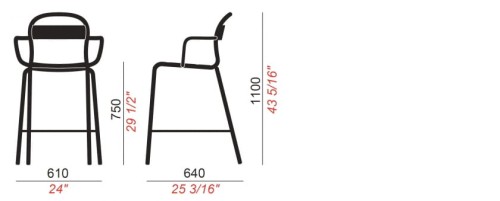włoski design, modny hoker, stylowy hoker, nowoczesny hoker
