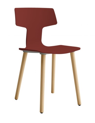 włoski design, stylowe krzesło, nowoczesne krzesło, outdoorowe krzesło, drewniane nóżki