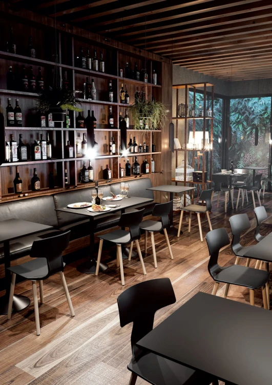 włoski design, stylowe krzesło, nowoczesne krzesło, outdoorowe krzesło, drewniane nóżki