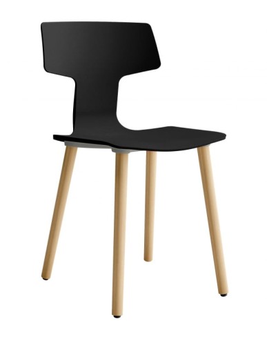 włoski design, stylowe krzesło, nowoczesne krzesło, outdoorowe krzesło, drewniane nóżki