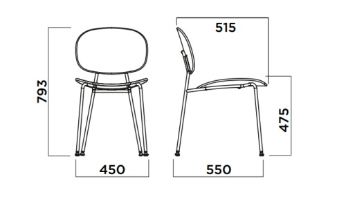 krzesło Tondina Pop, krzesło outdoorowe, krzesło do restauracji, włoski design, krzesło Infiniti
