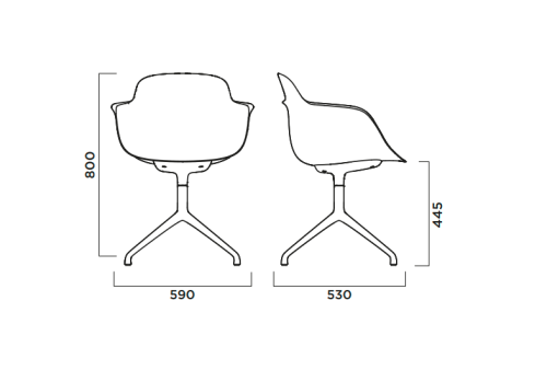 krzesło obrotowe Sicla, krzesło do jadalni, krzesło do salonu, krzesło do biura, krzesło Infiniti, włoski design