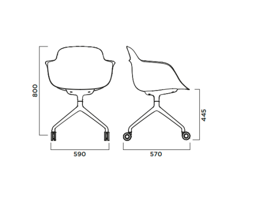 krzesło obrotowe Sicla, krzesło do jadalni, krzesło do salonu, krzesło do biura, krzesło Infiniti, włoski design