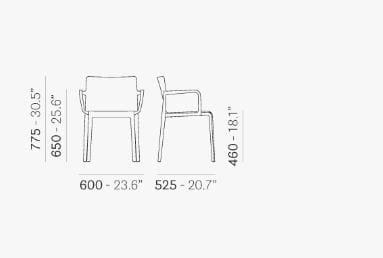 krzesło Volt 675, krzesło Pedrali, krzesło outdoor, krzesło włoski design, krzesło do jadalni, krzesło do kuchni, krzesło do restauracji