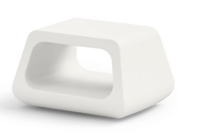 Stolik kawowy Sugar biały PRL - Lyxo Design  