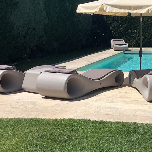 Leżak Slice, leżak ogrodowy, leżak z plastiku, leżak nad basen, leżaki nad basen, leżak outdoorowy