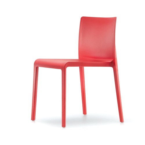 krzesło Volt 670 czerwony, krzesło Pedrali, krzesło włoski design, nowoczesny design