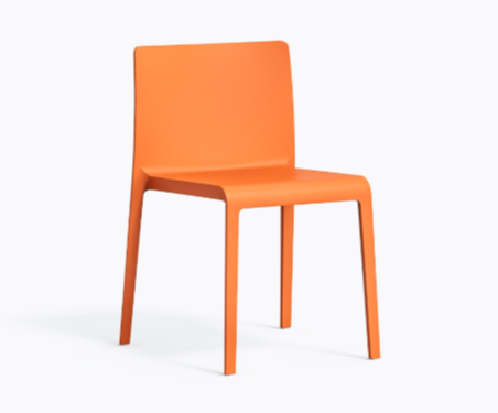 krzesło Volt 670 pomarańczowy, krzesło Pedrali, krzesło włoski design, nowoczesny design
