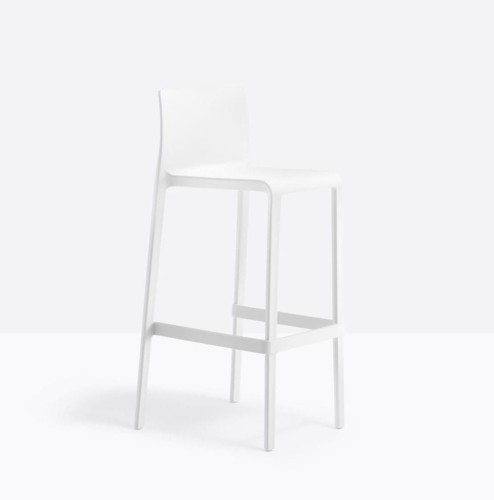 Hoker Volt 678 biały, hoker Pedrali, hoker do kuchni, hoker do jadalni, hoker do kawiarni, włoski design, nowoczesny design