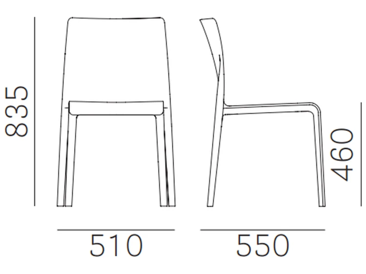 krzesło Volt 673 HB, krzesło Pedrali, krzesło outdoor, krzesło włoski design, krzesło do jadalni, krzesło do kuchni, krzesło do restauracji