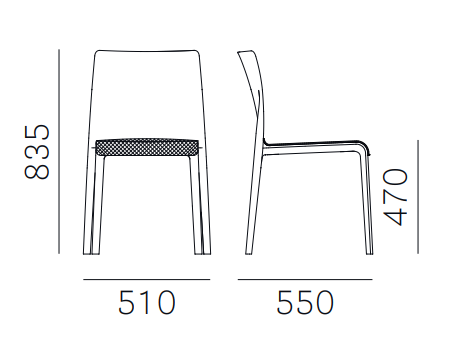 krzesło Volt 673/2, krzesło Pedrali, krzesło tapicerowane, krzesło do jadalni, krzesło do kuchni, włoski design, nowoczesny design