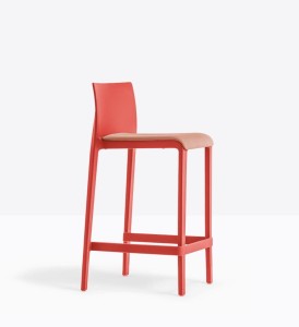 Hoker Volt 677/2 z tapicerką - Pedrali