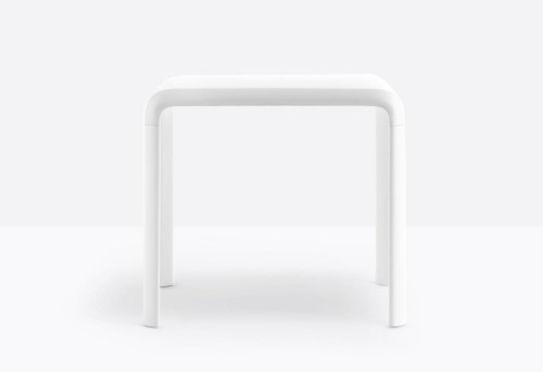 stół Snow, stół Pedrali, stół kwadratowy, stół biały, stół do jadalni, sół do restauracji, stół outdoor, nowoczesny design, włoski design