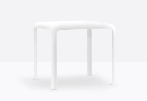 stół Snow, stół Pedrali, stół kwadratowy, stół biały, stół do jadalni, sół do restauracji, stół outdoor, nowoczesny design, włoski design
