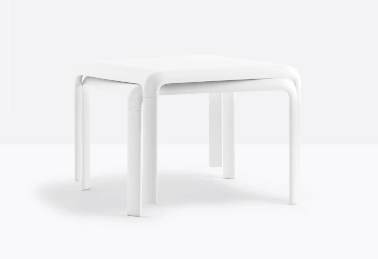 stolik kawowy Snow JR, stolik awowy Pedrali, stolik kawowy biały, stolik dla dzieci, stolik outdoor, włoski design, nowoczesny design