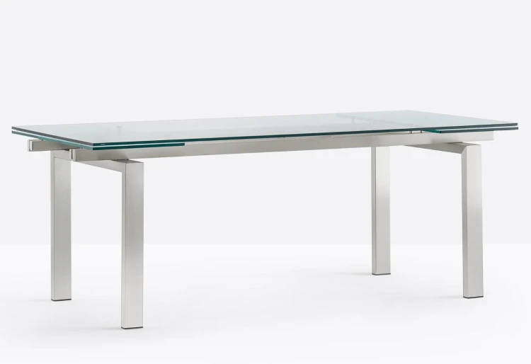 stół Magic, stół Pedrali, stół rozkładany, stół szklany, stół do jadalni, nowoczesny design, włoski design