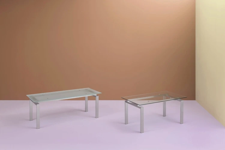 stół Space, stół Pedrali, stół metalowy szklany blat, stół do jadalni, stół do biura, elegancki stół, nowoczesny design, włoski design