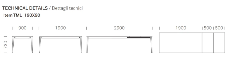 stół Malmo rozkładany, stół Pedrali, stół do jadalni, sół drewniany, nowoczesny design, włoski design