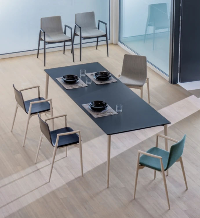 stół Malmo rozkładany, stół Pedrali, stół do jadalni, sół drewniany, nowoczesny design, włoski design