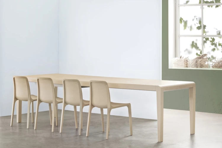 stół Exteso rozkładany, stół Pedrali, stół drewniany, stół dębowy, sół do jadalni, nowoczesny design, włoski design