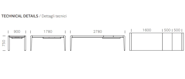 stół Exteso rozkładany, stół Pedrali, stół drewniany, stół dębowy, sół do jadalni, nowoczesny design, włoski design