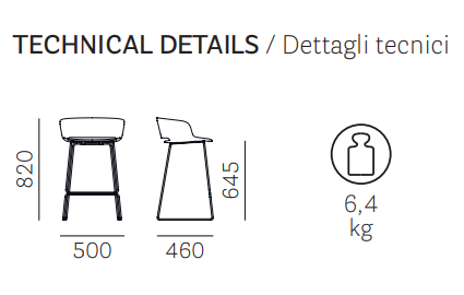 hoker Babila, hoker Pedrali, hoker do kuchni, hoker do jadalni, hoker do restauracji, hoker włoski, nowoczesny design, włoski design