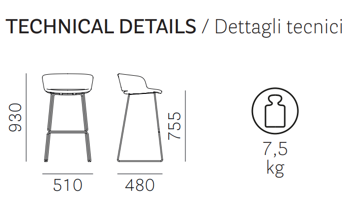 hoker Babila, hoker Pedrali, hoker do kuchni, hoker do jadalni, hoker do restauracji, hoker włoski, nowoczesny design, włoski design