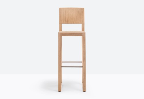hoker Brera, hoker Pedrali, hoker dębowy, hoker drewniany, hoker do restauracji, nowoczesny design, włoski design