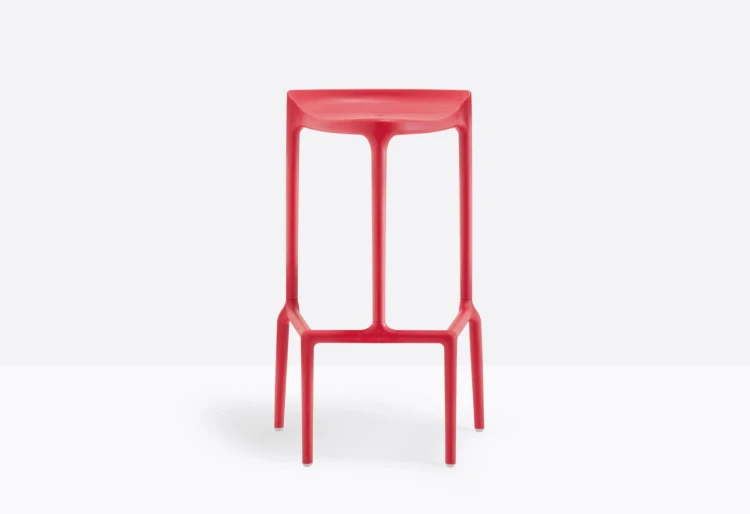 hoker Happy, hoker Pedrali, hoker z tworzywa, hoker na taras, hoker do kuchni, hoker do restauracji, nowoczesny hoker, nowoczesny design, włoski design