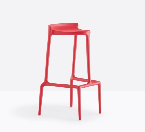 hoker Happy, hoker Pedrali, hoker z tworzywa, hoker na taras, hoker do kuchni, hoker do restauracji, nowoczesny hoker, nowoczesny design, włoski design