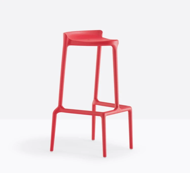 hoker Happy, hoker Pedrali, hoker z tworzywa, hoker na taras, hoker do kuchni, hoker do restauracji, nowoczesny hoker, nowoczesny design, włoski design