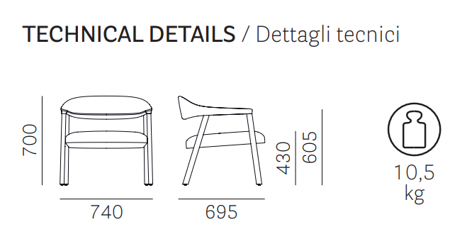 fotel Hera, fotel Pedrali, fotel drewniany, fotel boho, fotel do salonu, fotel retro, włoski design, nowoczesny design