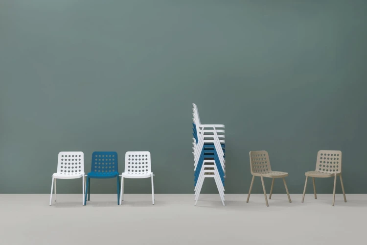 krzesło Koi-Booki, krzesło Pedrali, krzesło outdoorowe, krzesło do restauracji, krzesło na taras, krzesło do jadalni, krzesło nowoczesne, nowoczesny design, włoski design