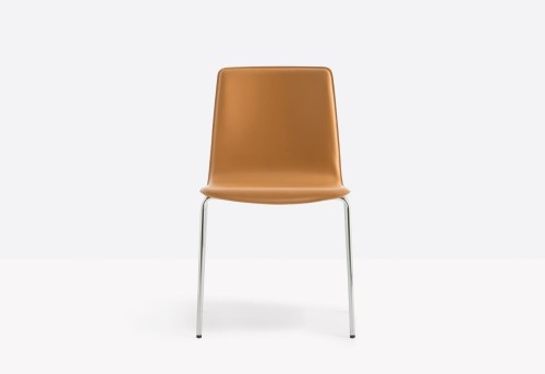 krzesło Inga, krzesło Pedrali, krzesło stalowe, krzesło skórzane, krzesło do jadalni, krzesło do kuchni, nowoczesny design, włoski design